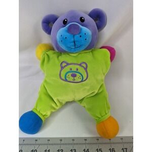 Lamaze Green Purple Bear Plush 10 Inch Learning Curve Stuffed Animal Toy